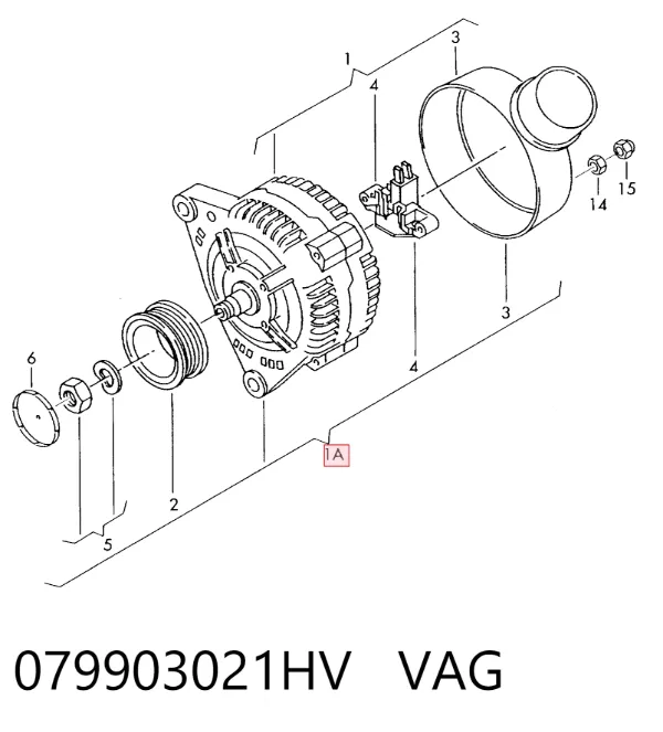 Alternator 079903021HV VAG