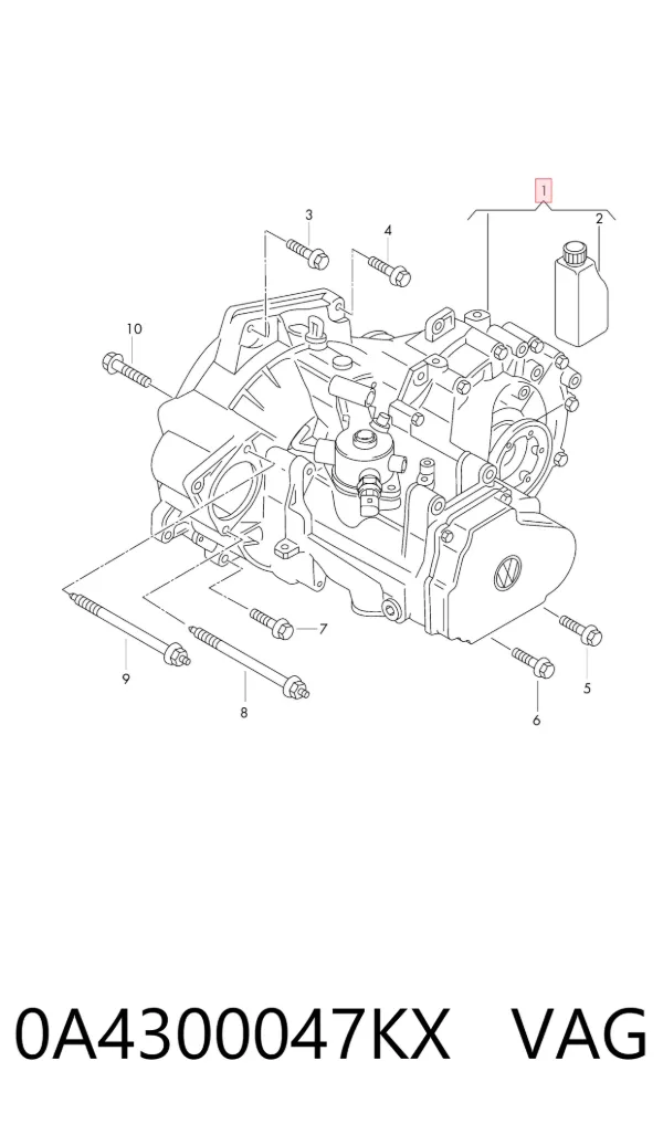 Mechaniczna skrzynia biegów w komplecie 0A4300047KX VAG
