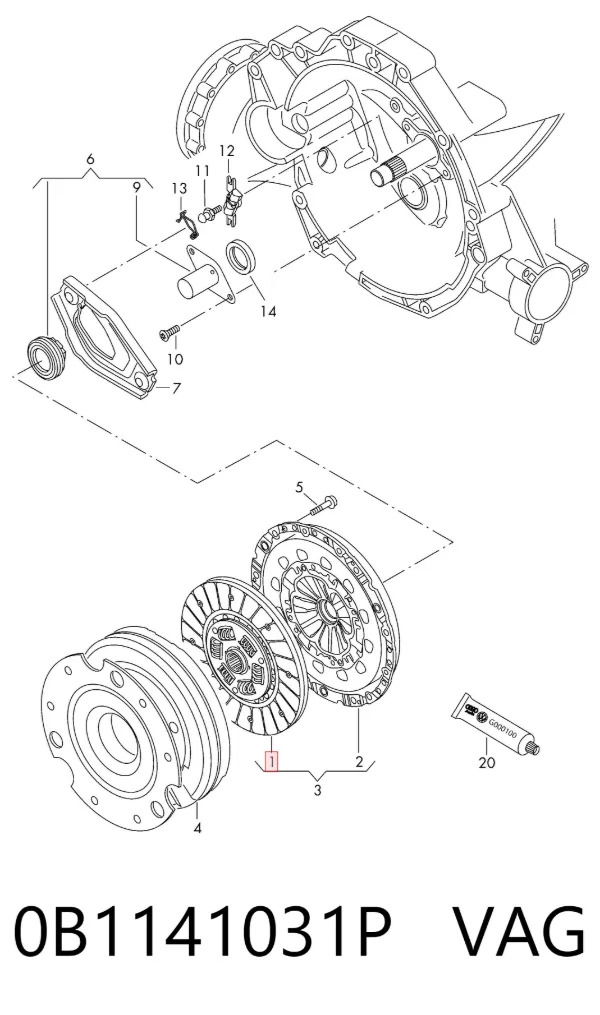 Tarcza sprzęgła Audi A6 C7