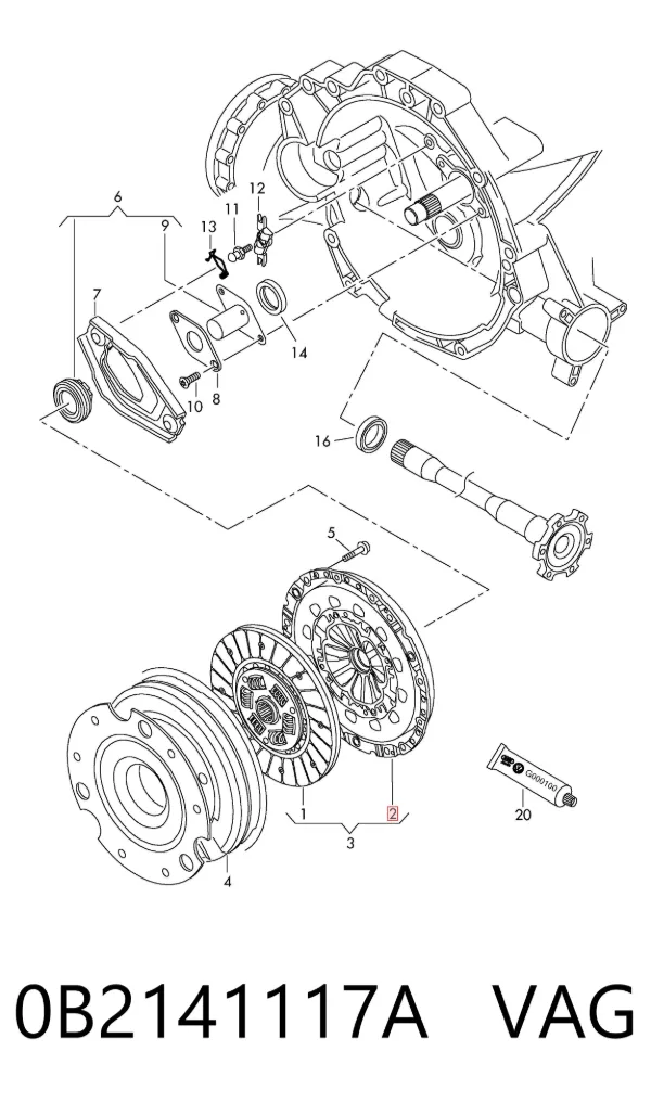 Docisk sprzęgła Audi A5 Sportback