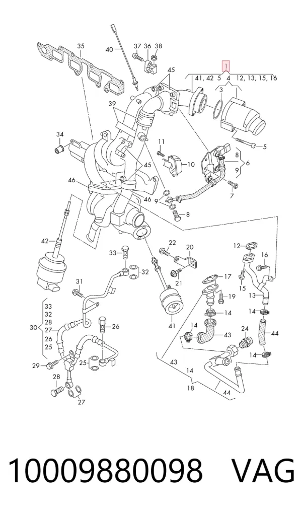 Turbina 10009880098 VAG