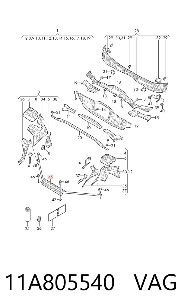  11A805540 VAG