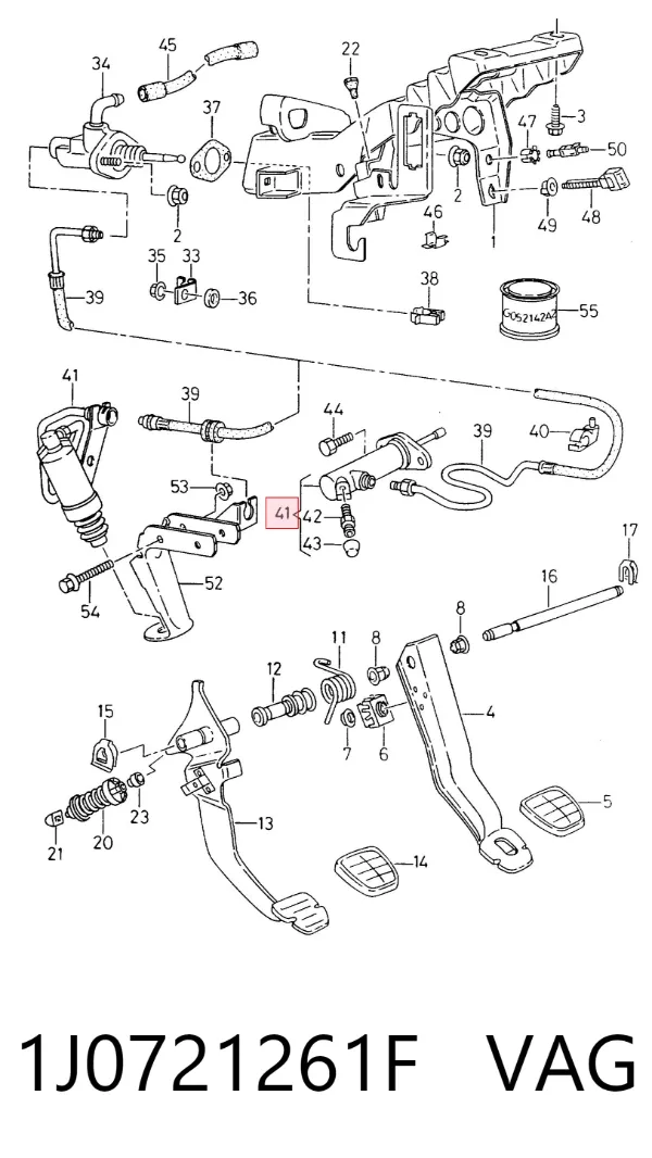 Cylinder roboczy sprzęgła 1J0721261F VAG