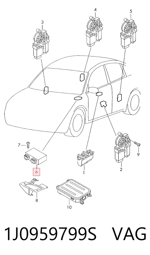 Blok komfortu Seat Leon I