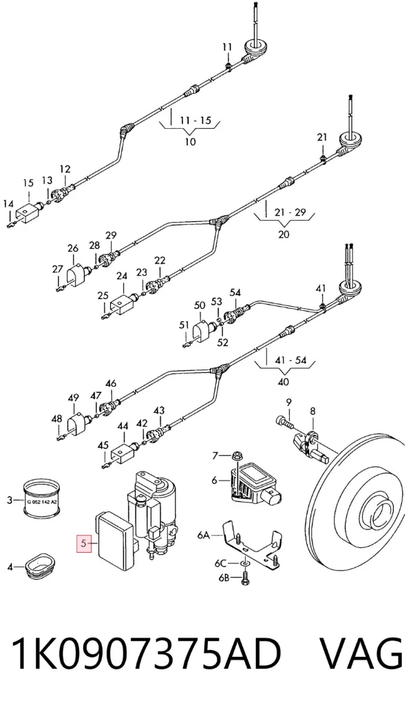 Sterownik ABS  hydrauliczny 1K0907375AD VAG