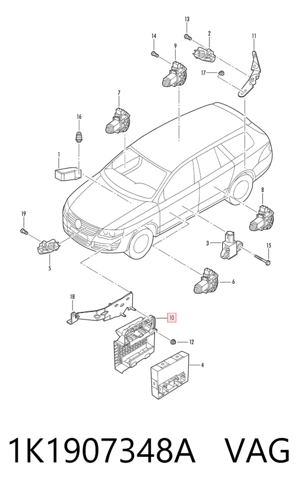 Blok komfortu Volkswagen Golf VI
