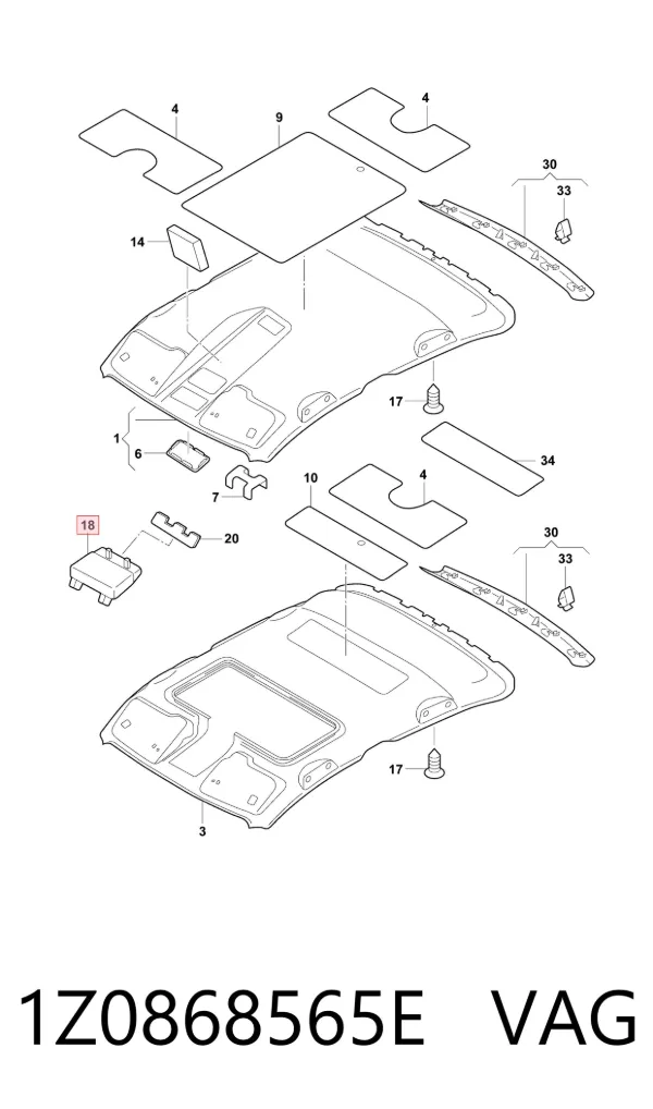 Etui na okulary 1Z0868565E VAG