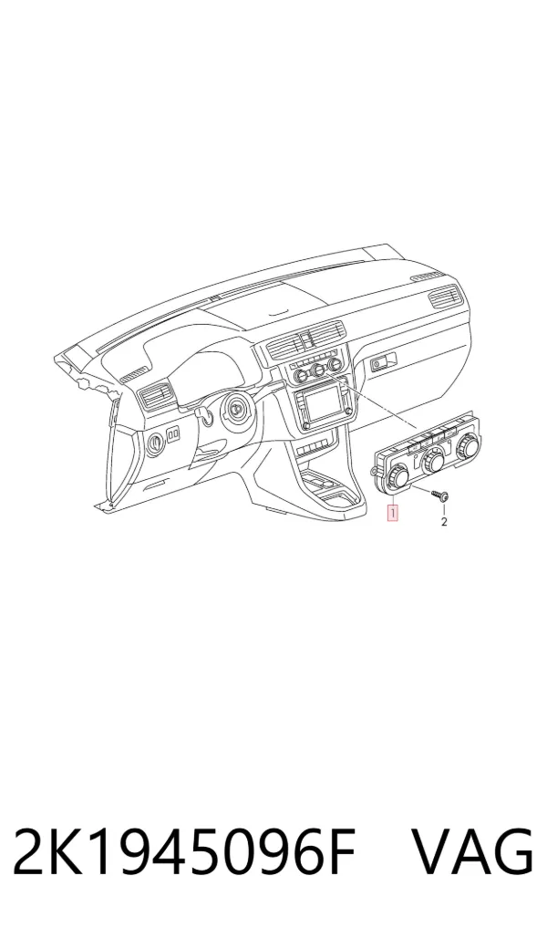 Lampa zespolona tylna prawa 2K1945096F VAG