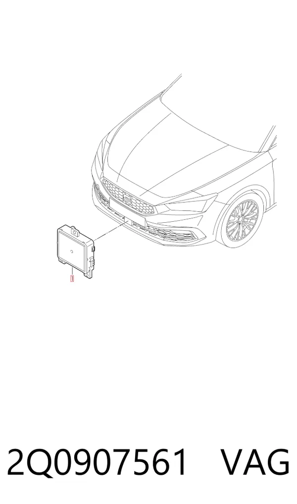 Sterownik tempomatu 2Q0907561 VAG