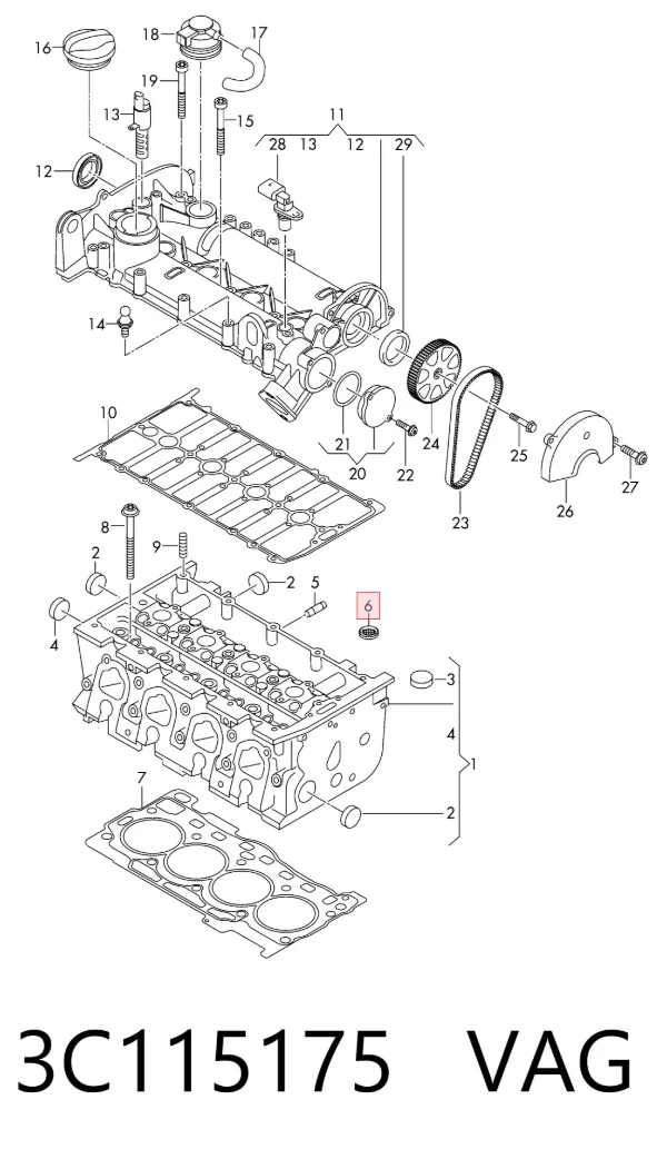 Filtr oleju 3C115175 VAG