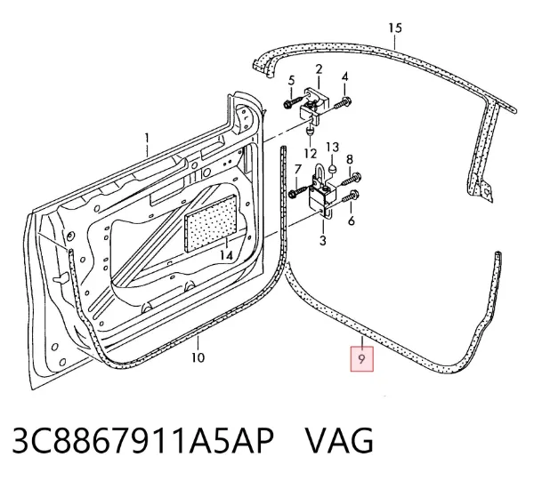  3C8867911A5AP VAG