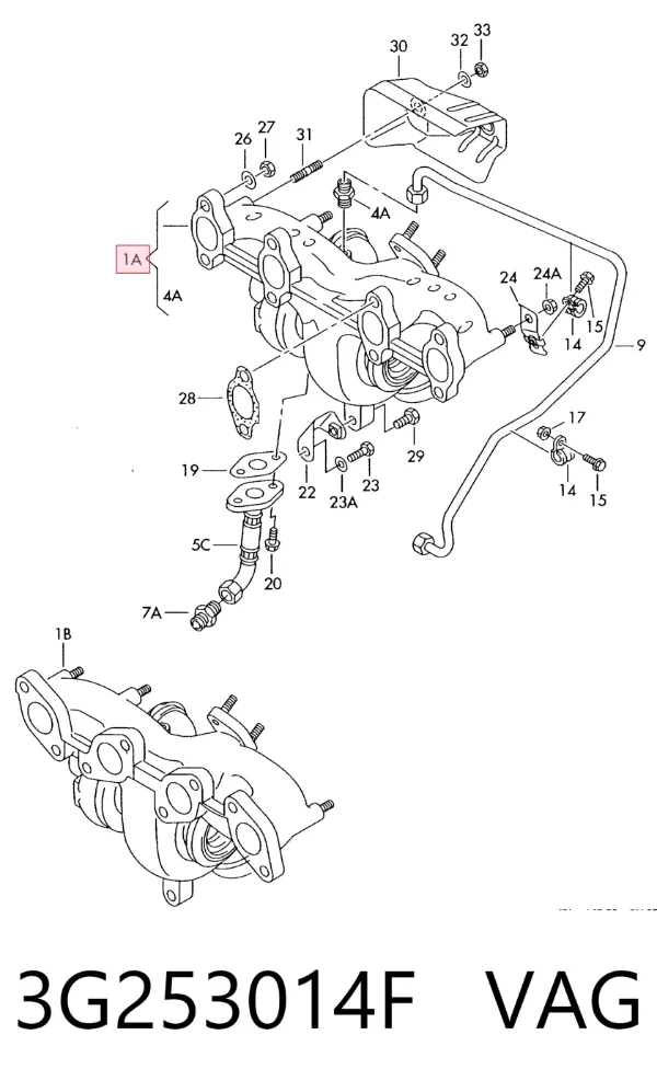 Turbina 3G253014F VAG