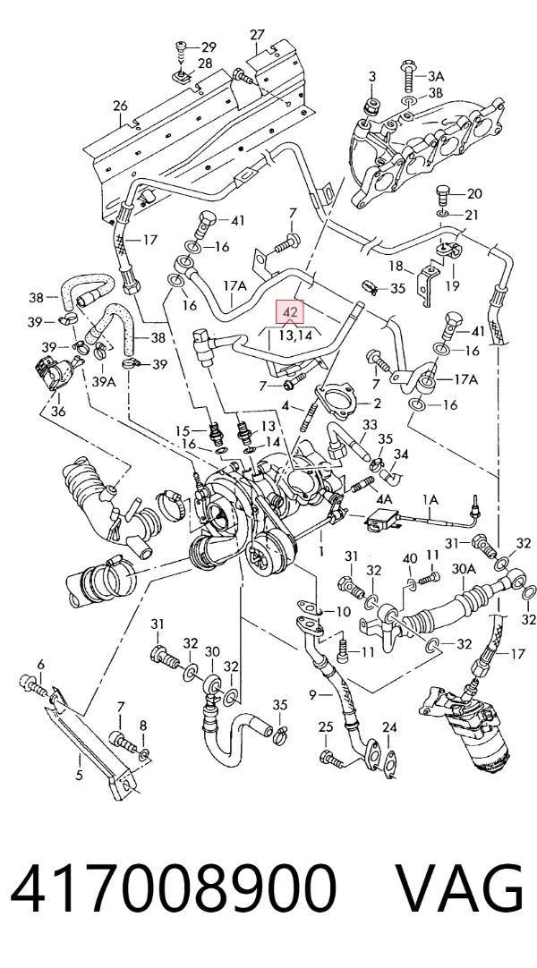 Uszczelka korka miski olejowej 417008900 VAG