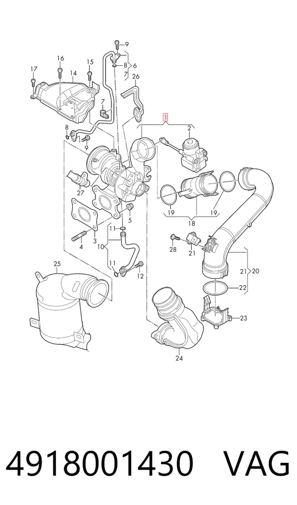 Turbina 4918001430 VAG
