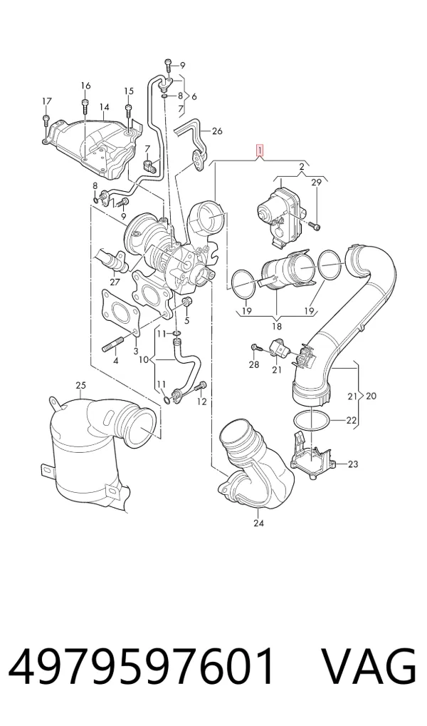 Turbina 4979597601 VAG