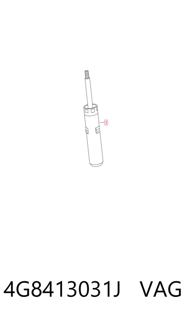 Amortyzator przedni 4G8413031J VAG