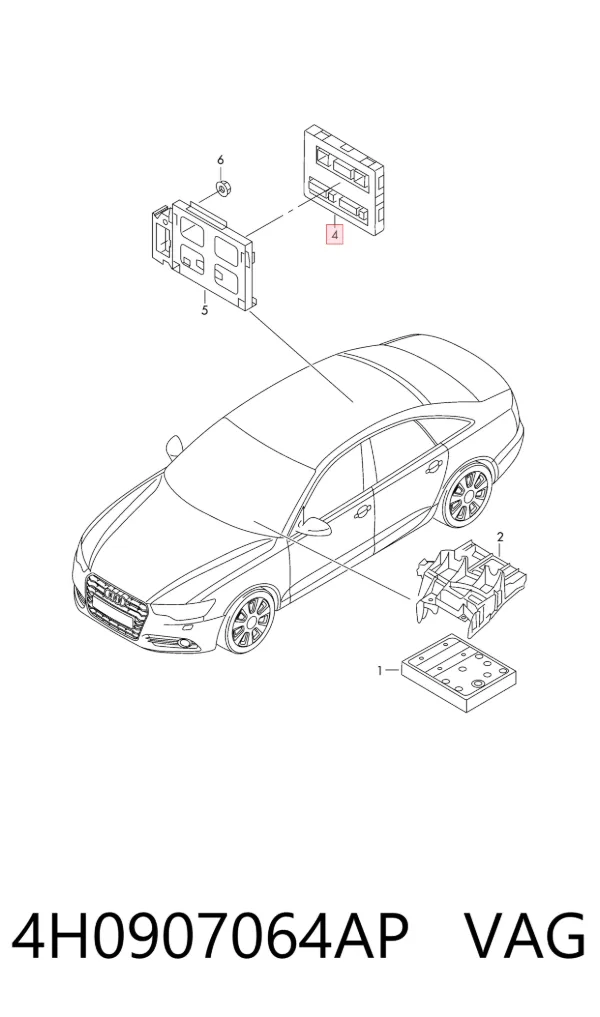 Blok komfortu Audi A6 C7