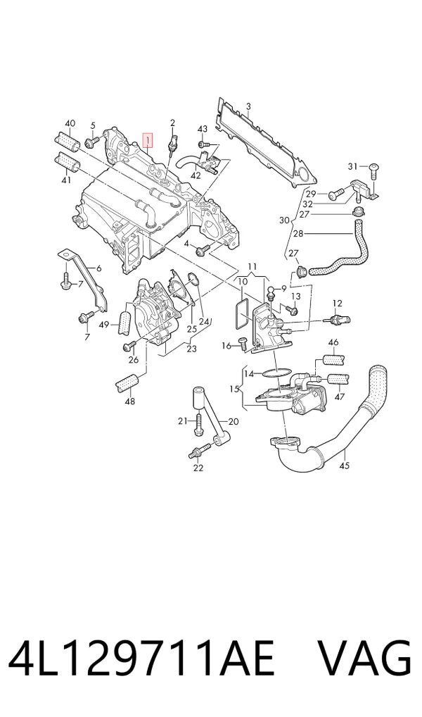 Chłodnica intercoolera 4L129711AE VAG