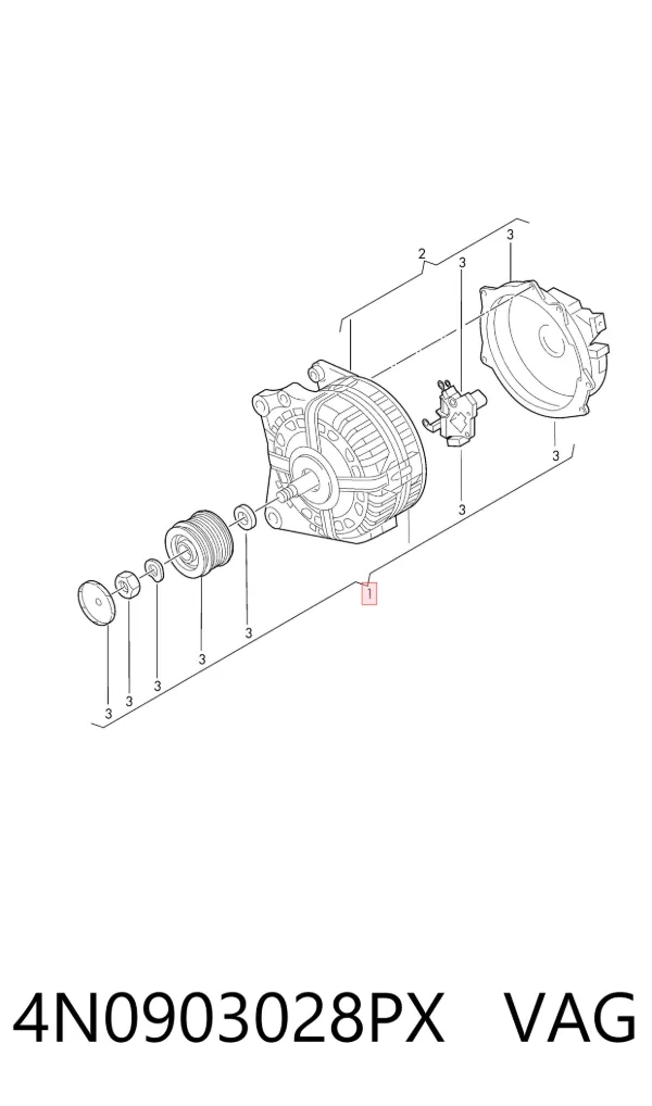 Alternator 4N0903028PX VAG