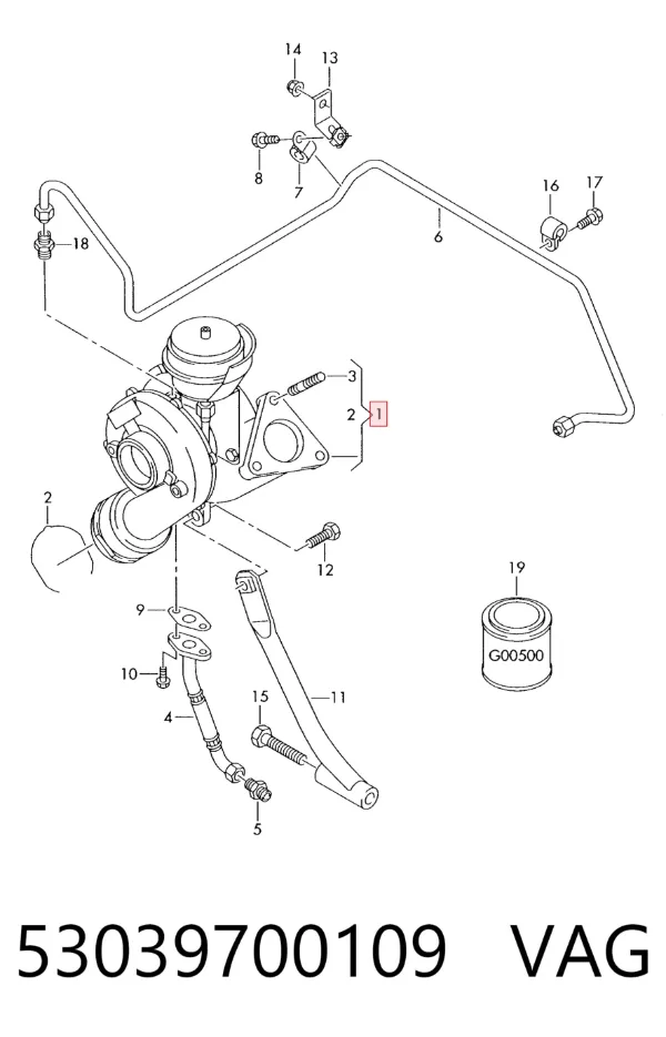 Turbina 53039700109 VAG
