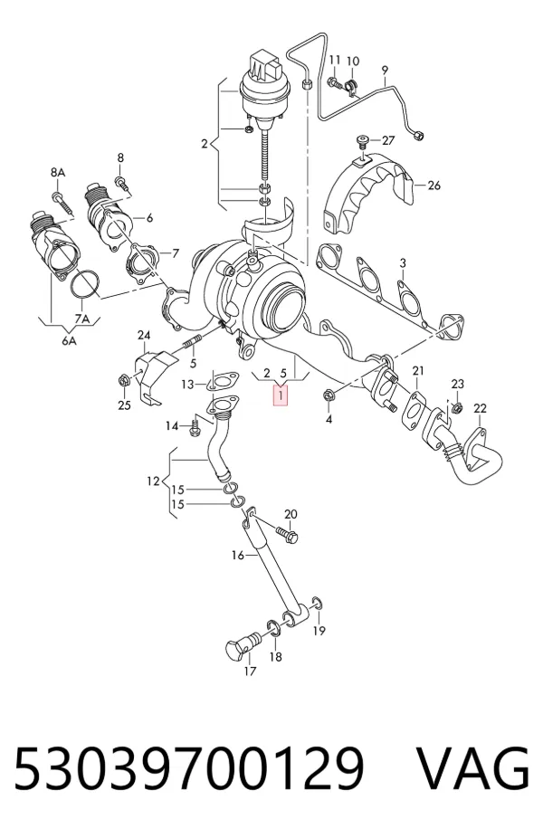 Turbina 53039700129 VAG