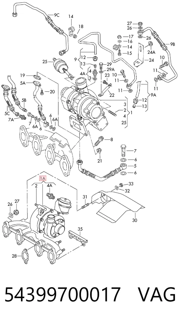 Turbina 54399700017 VAG