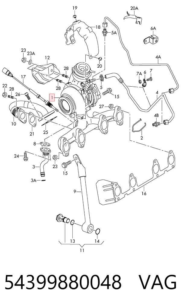 Turbina 54399880048 VAG