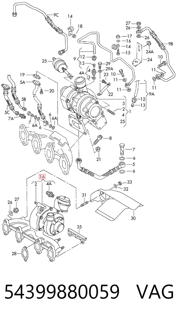 Turbina 54399880059 VAG