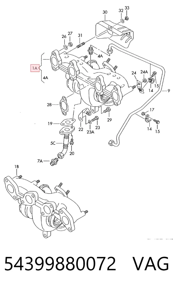 Turbina 54399880072 VAG