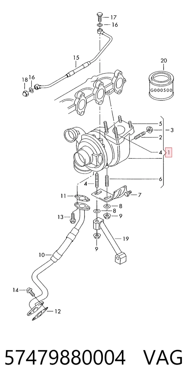 Turbina 57479880004 VAG