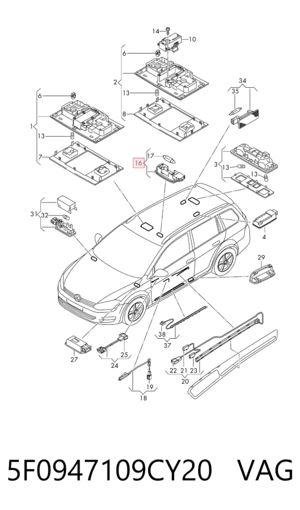  5F0947109CY20 VAG