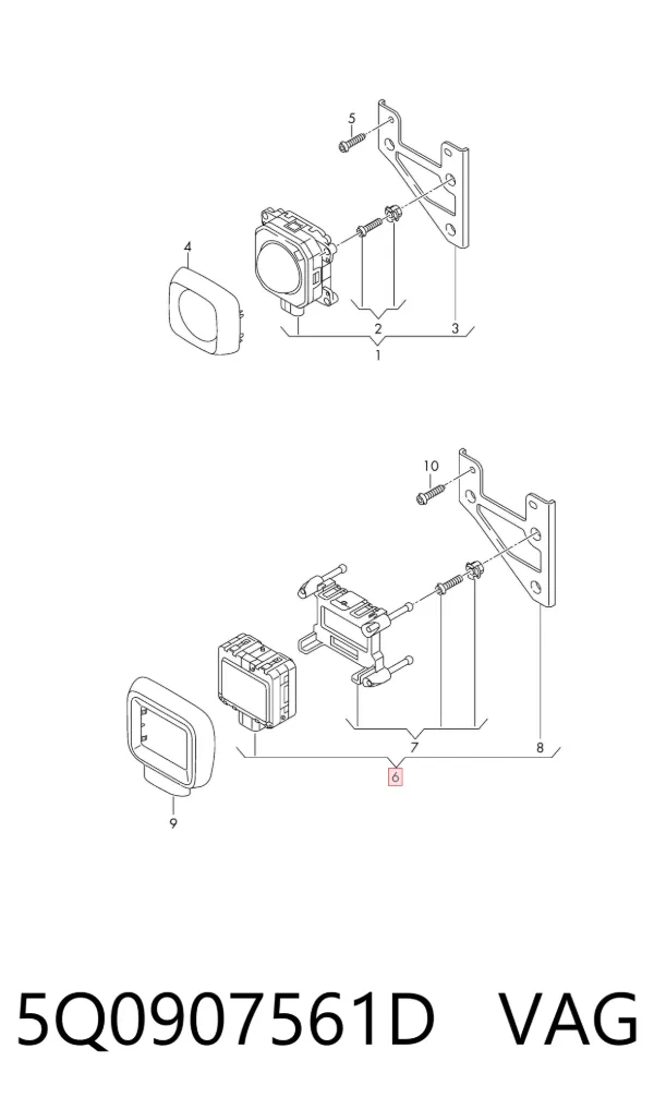 Sterownik tempomatu 5Q0907561D VAG