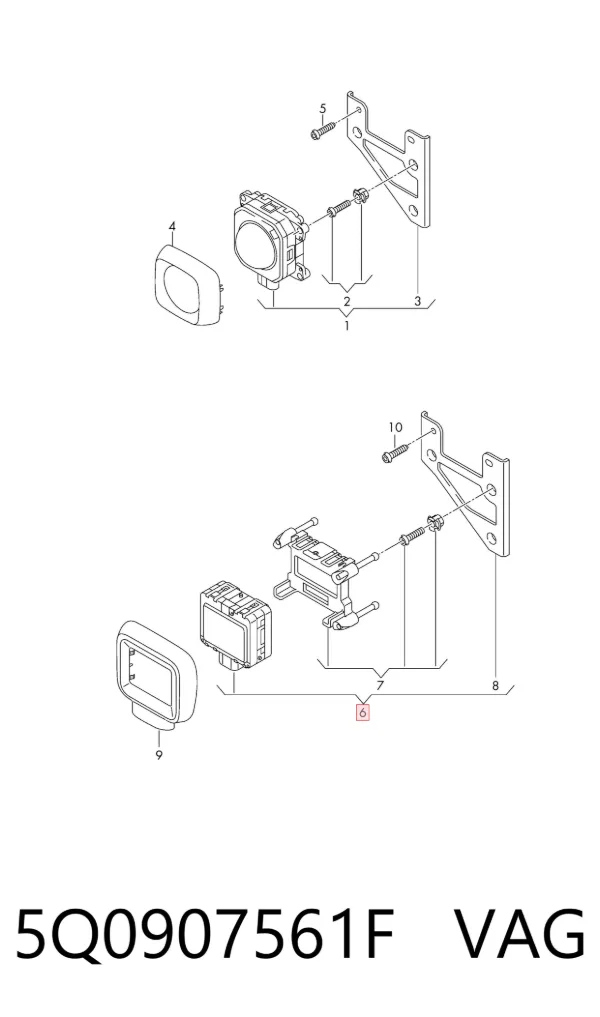 Sterownik tempomatu 5Q0907561F VAG