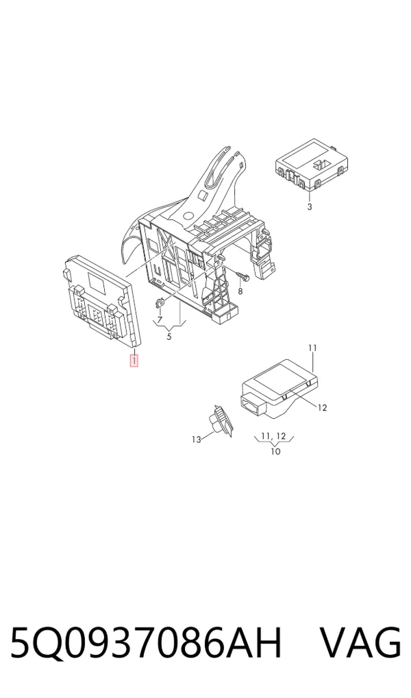 Blok komfortu Volkswagen Passat B8