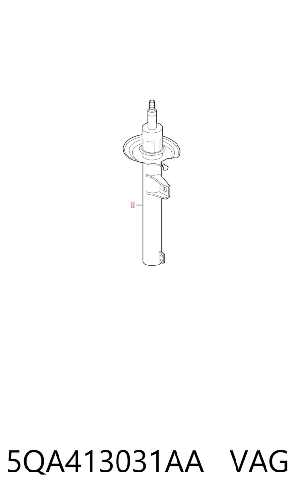 Amortyzator przedni 5QA413031AA VAG