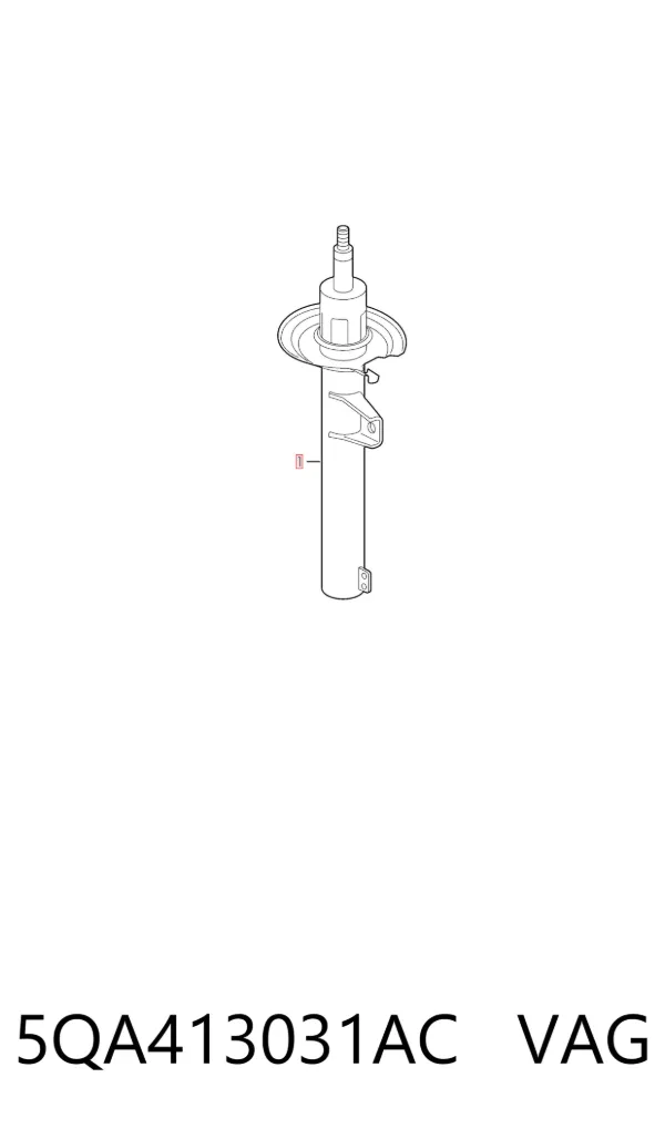 Amortyzator przedni 5QA413031AC VAG