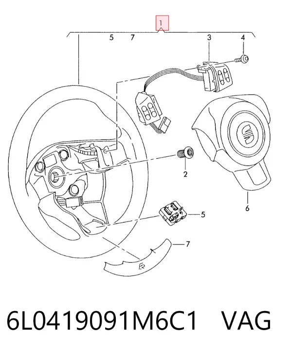 Kierownica Seat Ibiza III