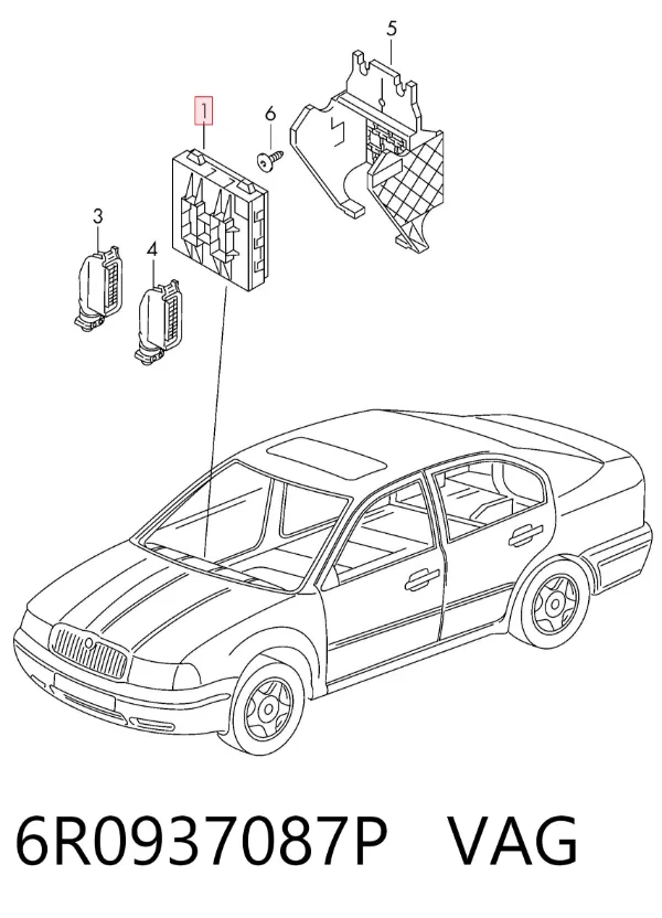 Blok komfortu Volkswagen Polo V RUS