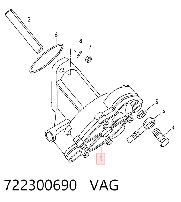 Pompa podciśnienia 722300690 VAG