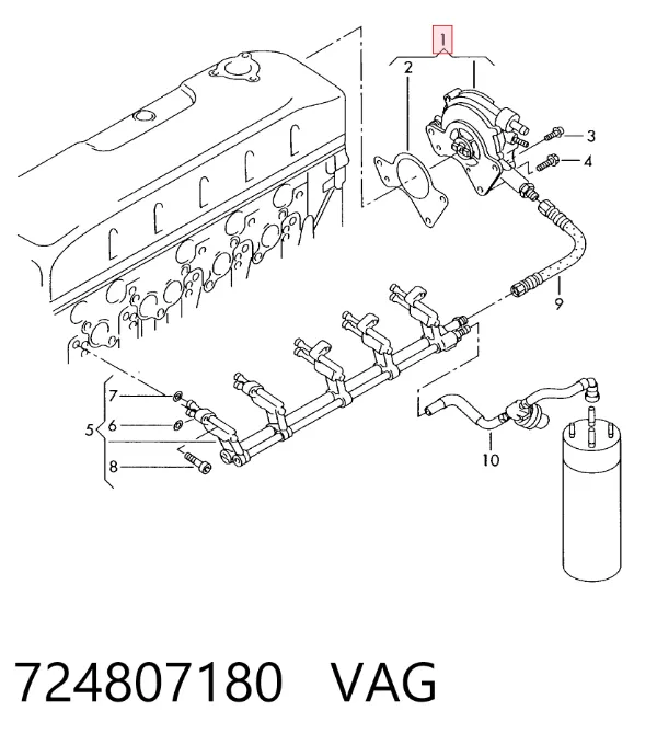 Pompa paliwowa tandemowa 724807180 VAG
