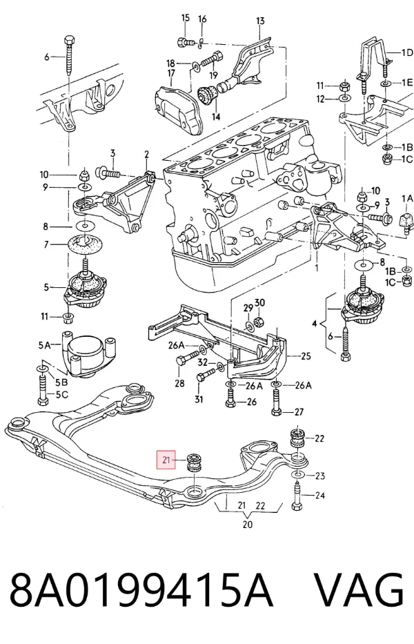  8A0199415A VAG