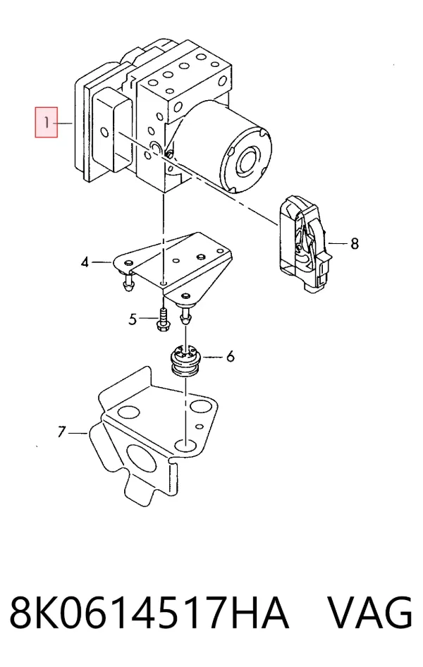 Sterownik ABS  hydrauliczny Audi A5 Sportback