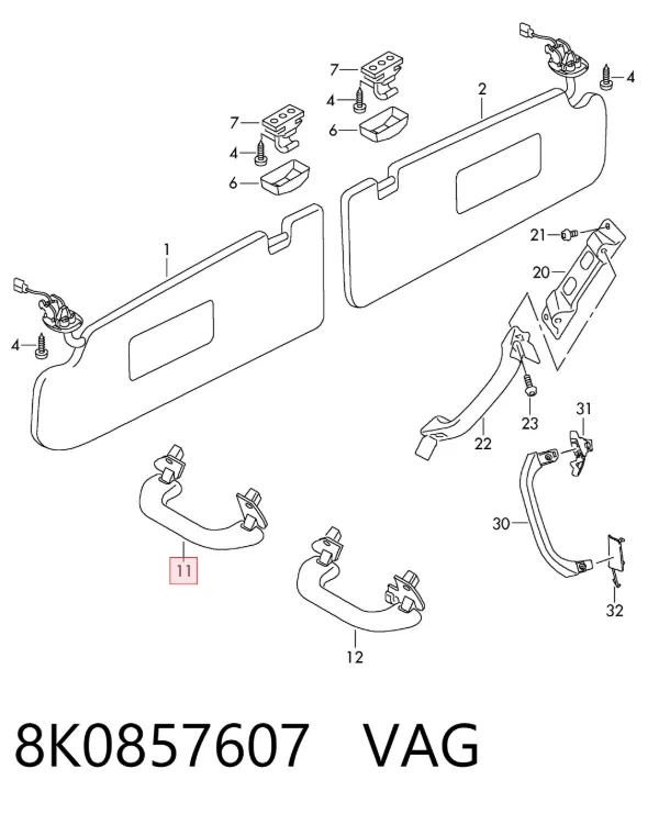  8K0857607 VAG