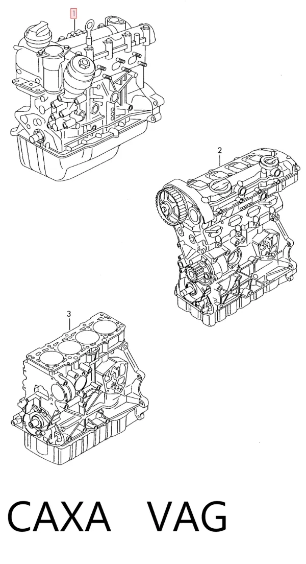 Silnik w komplecie Volkswagen Tiguan I