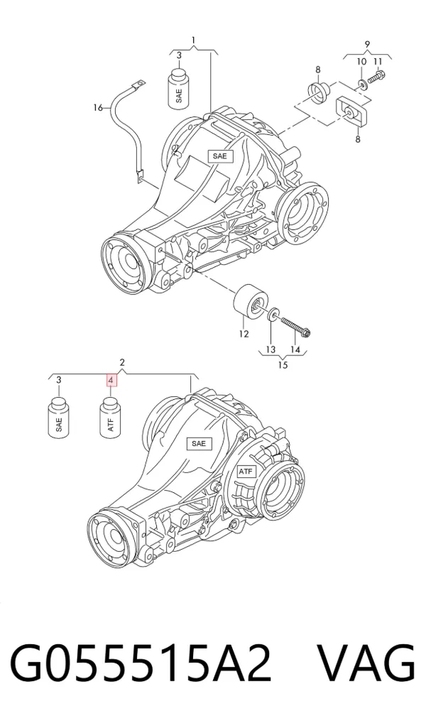 Olej przekładniowy G055515A2 VAG