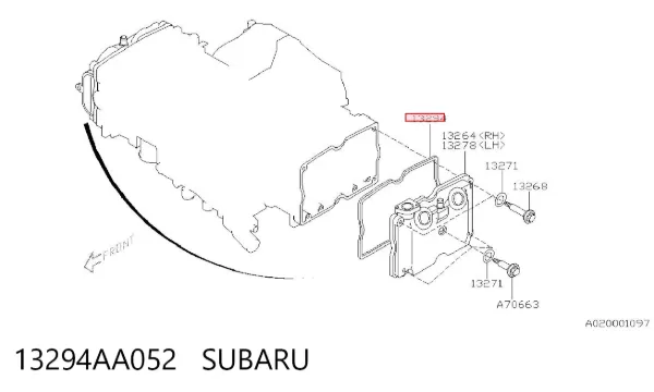 Uszczelka pokrywy zaworowej silnika 13294AA052 Subaru