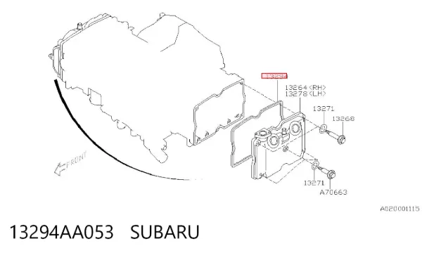 Uszczelka pokrywy zaworowej silnika 13294AA053 Subaru