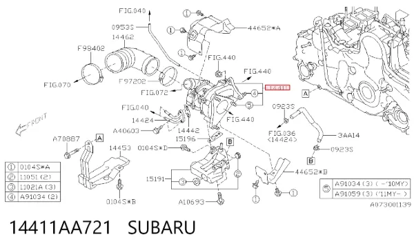 Turbina 14411AA721 Subaru