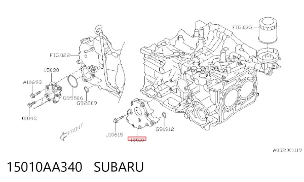 Pompa oleju Subaru Impreza III