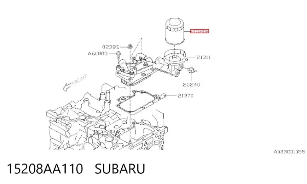 Filtr oleju 15208AA110 Subaru